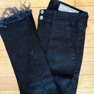 Rag&Bone Straight Leg Jeans with distressed edges